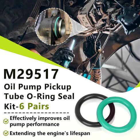 12 كمبيوترا لعام 1997-2013 محرك زيت زيت الحشية 12584922 وأنبوب بيك آب مضخة الزيت O-Ring Seals M29517 ، متوافق مع LS LS1 4.8 5.3 5.0 6.0 6.2 محركات-يضمن ختم ضيق in Kuwait
