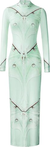 JW PEI Women's Moth Sheer Mesh Gown in Kuwait