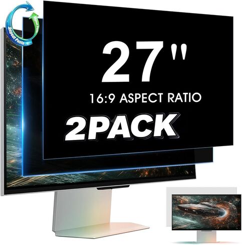 YAKAI Computer Privacy Screen for 22 Inch 16:10 Aspect Ratio Monitor - Privacy Shield and Anti-Glare Protector Filter WxH: 18 11/16" x 11 11/16" (475mmx298mm) in Saudi Arabia