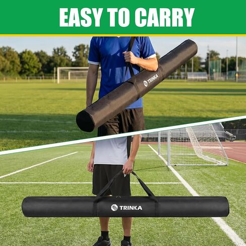 Portable Corner Flag Storage Bag, 6.07ft x 7.87in Flag Pole Carry Bag with Full-Length Dual Zipper and Sturdy Handles, 800D Oxford Fabric Storage Bags for Corner Flags Agility Poles Color Guard Flags in Kuwait