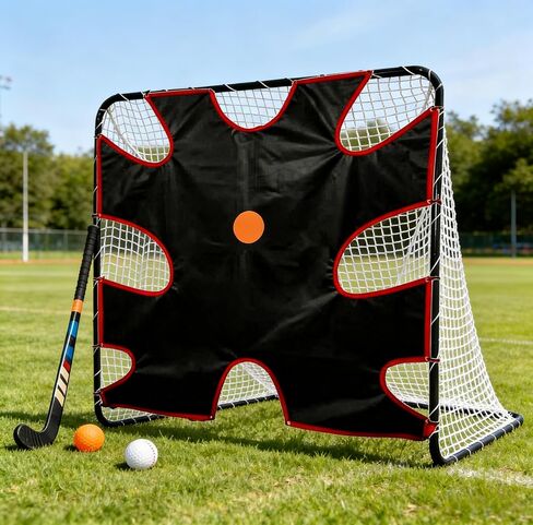 Lacrosse Shooting Target - PVC Mesh Practice Corner Accuracy - 6x6ft Lacrosse Gifts for Outdoor Training in Kuwait