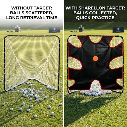 Lacrosse Shooting Target - PVC Mesh Practice Corner Accuracy - 6x6ft Lacrosse Gifts for Outdoor Training in Kuwait