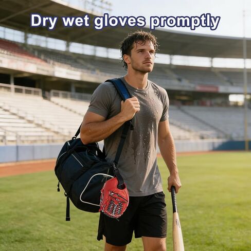 2 Pack Adjustable Baseball Glove Clip, Baseball Glove Holder for Bag with Hanging Loops Sports Training Gear Drying Protection Accessory Clip Bag Tool with Hanging Loops Travel Accessories Gifts in Kuwait
