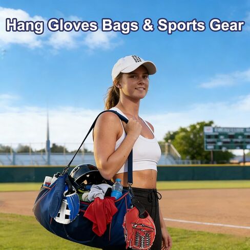 2 Pack Adjustable Baseball Glove Clip, Baseball Glove Holder for Bag with Hanging Loops Sports Training Gear Drying Protection Accessory Clip Bag Tool with Hanging Loops Travel Accessories Gifts in Kuwait