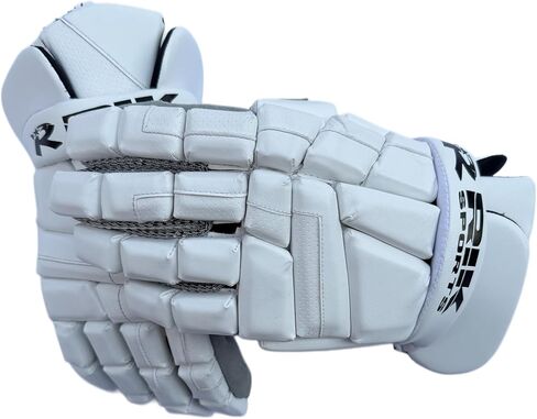 قفازات Elite Lacrosse للرجال، تصميم خفيف الوزن وجيد التهوية مع قبضة يد من السيليكون، ملاءمة مرنة ومريحة وحماية معززة لتحقيق أقصى قدر من التحكم. in Saudi Arabia