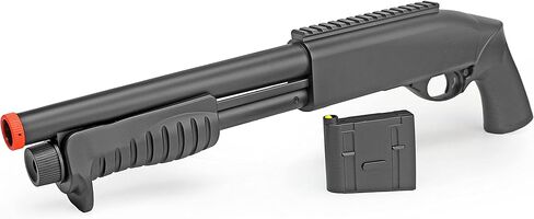 BBTac Airsoft Shotgun Shorty Pump Action Spring Airsoft Gun M401 Powerful FPS with Clip in Kuwait