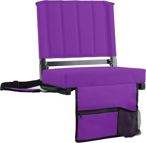 SPORT BEATS Stadium Seats with Back Support Bleacher Chairs with Back and Cushion Thick Padded Bleacher Seats Includes Shoulder Strap in Kuwait