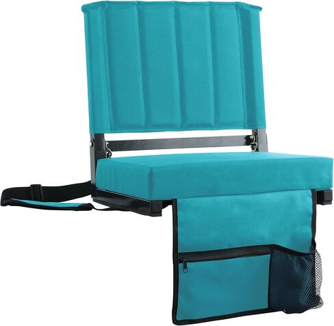 SPORT BEATS Stadium Seats with Back Support Bleacher Chairs with Back and Cushion Thick Padded Bleacher Seats Includes Shoulder Strap in Kuwait