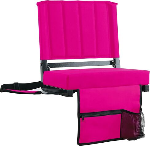 SPORT BEATS Stadium Seats with Back Support Bleacher Chairs with Back and Cushion Thick Padded Bleacher Seats Includes Shoulder Strap in Kuwait