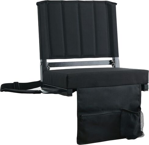 SPORT BEATS Stadium Seats with Back Support Bleacher Chairs with Back and Cushion Thick Padded Bleacher Seats Includes Shoulder Strap in Kuwait
