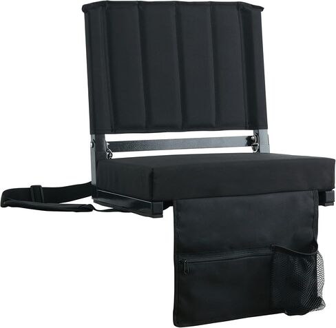 SPORT BEATS Stadium Seats with Back Support Bleacher Chairs with Back and Cushion Thick Padded Bleacher Seats Includes Shoulder Strap in Kuwait