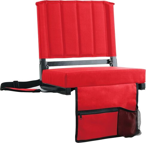 SPORT BEATS Stadium Seats with Back Support Bleacher Chairs with Back and Cushion Thick Padded Bleacher Seats Includes Shoulder Strap in Kuwait