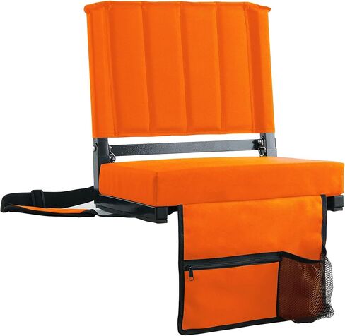 SPORT BEATS Stadium Seats with Back Support Bleacher Chairs with Back and Cushion Thick Padded Bleacher Seats Includes Shoulder Strap in Kuwait