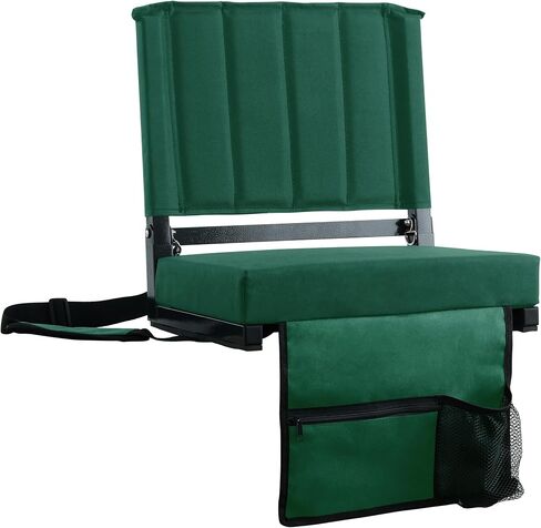 SPORT BEATS Stadium Seats with Back Support Bleacher Chairs with Back and Cushion Thick Padded Bleacher Seats Includes Shoulder Strap in Kuwait