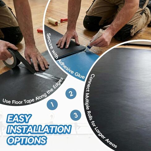 Marley Dance Floor 6.6’ x 3.9’ – Roll-Out Dance Floor Mat for Home Studio, Ballet Floor for Barre, Tap, Jazz – Anti-Slip PVC Dance Flooring for Practice in Kuwait