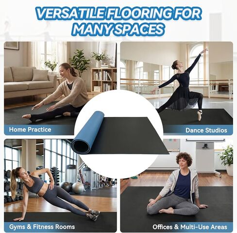 Marley Dance Floor 6.6’ x 3.9’ – Roll-Out Dance Floor Mat for Home Studio, Ballet Floor for Barre, Tap, Jazz – Anti-Slip PVC Dance Flooring for Practice in Kuwait