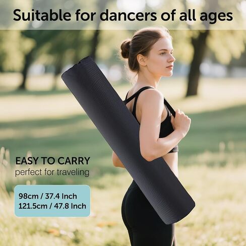 Tap Dance Floor - Portable Dance Floor for Any Surface with Storage Bag, Solid Dance Board Mat, Cushioned Base Mat Perfect for Home, Studio & Events in Kuwait