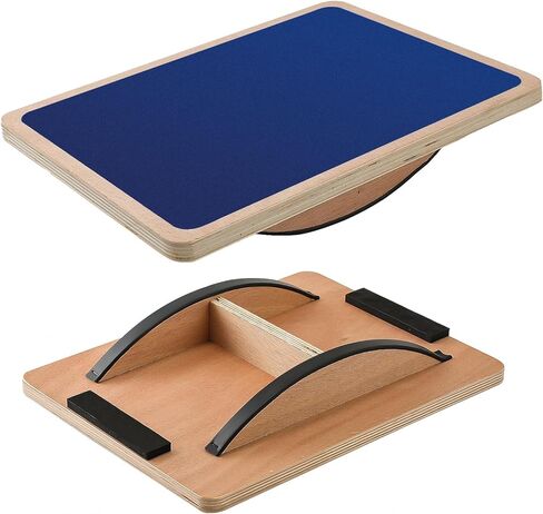 Juoe Balance Board Wobble Board for Adults and Kids - Anti-Slip 350LBS Balance Board for Physical Therapy,Balance Training,Posture Correction,Standing Desk Core Strength Wooden Balance Rocker Board in Kuwait