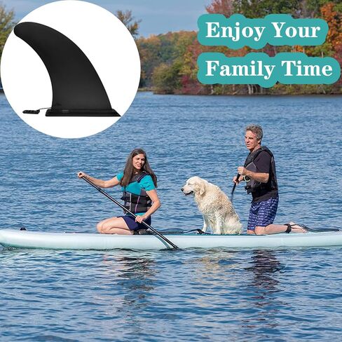 5" 8" 9" 10" 12" Paddle Board Fin Repalcement, Nylon Fiberglass Reinforced, No-Tool Installation, Single Center Fin for Most Inflatable SUPs, Surfboard, Stand-up Paddleboard,Longboard in Saudi Arabia