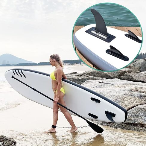 5" 8" 9" 10" 12" Paddle Board Fin Repalcement, Nylon Fiberglass Reinforced, No-Tool Installation, Single Center Fin for Most Inflatable SUPs, Surfboard, Stand-up Paddleboard,Longboard in Saudi Arabia