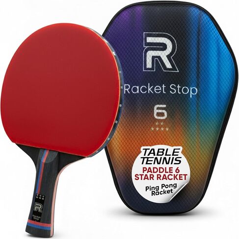 Inferno Table Tennis Paddle – Ply Carbon Blade Ping Pong Paddle for Indoor & Outdoor Games, High-Speed Sports Racket for Adults, Spin & Control, Quality Gift Set w/Carry Case & Box in Kuwait