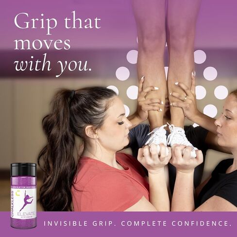 Chalkless Elevate Grip Enhancer - Cheerleading, Gymnastics and Pole Fitness Hand Chalk, Cosmetic Grade, No Uniform Residue, Dance, Pole Grip & Cheer Accessories (8g) in Kuwait