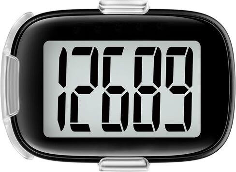 Pedometer Walking Simple 3D Step Counter with Clip and Lanyard, Activities Fitness Tracker Without Smartphone, Accurate Step Tracker for Women, Men, Seniors-Black in Kuwait