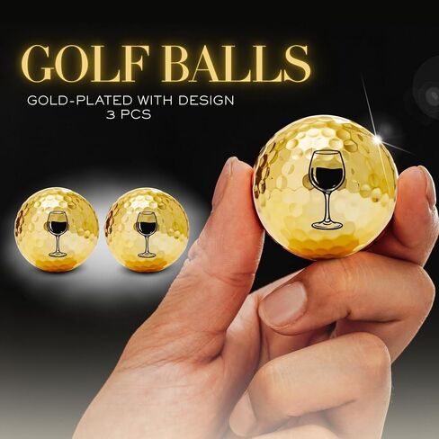 Wine Golf Ball for Her, Golf Balls Set, Golf Gifts, Cool Accessories for Golfers, Gifts for Wine Lovers for Golf Lovers, Perfect for Christmas & Birthday in Kuwait