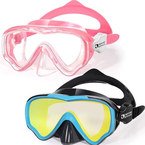 Water Space Kids Swimming Goggles Swim Mask with Nose Cover for Kids Youth 3-15, Anti-Shattered Lens UV Protection No-leak in Saudi Arabia