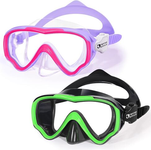 Water Space Kids Swimming Goggles Swim Mask with Nose Cover for Kids Youth 3-15, Anti-Shattered Lens UV Protection No-leak in Saudi Arabia