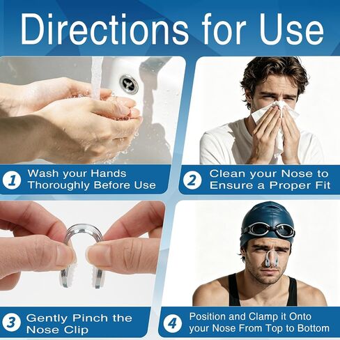 12 Pcs Swimming Nose Clips, Nose Plugs for Swimming Waterproof Soft Silicone, Non-Slip Snug Fit for Kids 7+ & Adults, Bright Colors for Pool Surfing Beginner in Kuwait