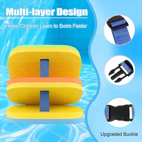 Back Float Kids Swim Belt Bubble, Adjustable 3-Layer Buoyancy Thicken Split Foam Floats, Safety Swim Training Board for Children Toddlers Swimming Beginners Pool Water Lessons Equipment in Kuwait