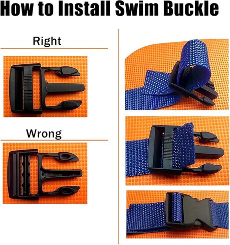 Back Float Kids Swim Belt Bubble, Adjustable 3-Layer Buoyancy Thicken Split Foam Floats, Safety Swim Training Board for Children Toddlers Swimming Beginners Pool Water Lessons Equipment in Kuwait