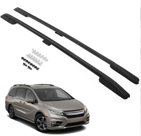 2Pcs Black Aluminum Cross Bar Crossbar Fits for 2018-2025 Honda Odyssey in Kuwait