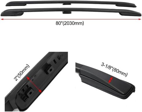 2Pcs Black Aluminum Cross Bar Crossbar Fits for 2018-2025 Honda Odyssey in Kuwait