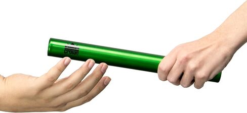 Crown Sporting Goods Standard Junior-Size Aluminum Track & Field Relay Batons-Set of 8 Assorted Colors in Kuwait