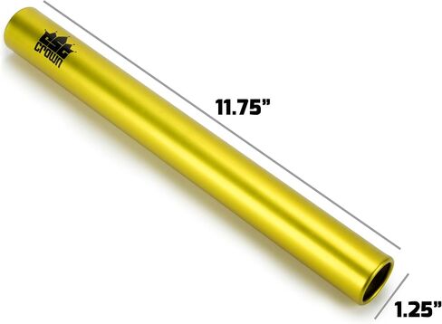 Crown Sporting Goods Standard Junior-Size Aluminum Track & Field Relay Batons-Set of 8 Assorted Colors in Kuwait