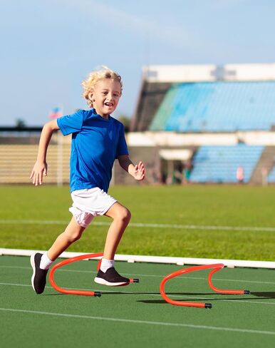 20 PCS Agility Hurdles, 6" 9" 12.6" Speed Training Equipment for Kids & Athletes, Plyometric Hurdles for Soccer, Football, Basketball, Baseball, Indoor Outdoor Sports in Kuwait