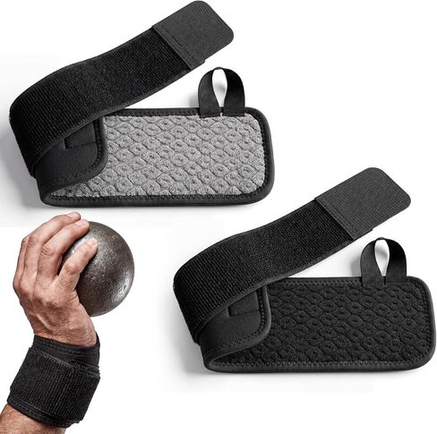 Blueweenly Shot Put المعصم التفاف التدريب المعصم التفاف المعصم لمط النار وضع معصمه مع قماش تيري داخلي ناعم للرجال والنساء ممارسة المنافسة in Saudi Arabia