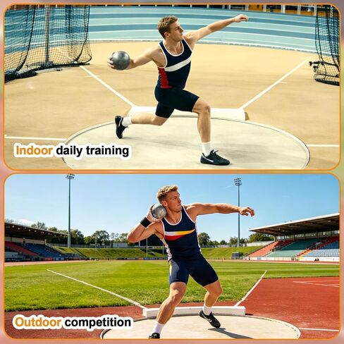لوح أصابع القدم من Shot Put، مصنوع من الصنوبر الصلب عالي التحمل، يناسب تمامًا منصة الرمي، 48 × 11.8 × 4 بوصات، داخلي وخارجي للتدريب على المضمار والميدان والمنافسة الرياضية in Kuwait