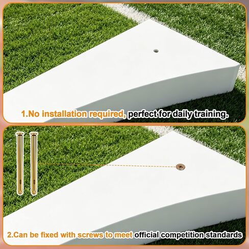 لوح أصابع القدم من Shot Put، مصنوع من الصنوبر الصلب عالي التحمل، يناسب تمامًا منصة الرمي، 48 × 11.8 × 4 بوصات، داخلي وخارجي للتدريب على المضمار والميدان والمنافسة الرياضية in Kuwait