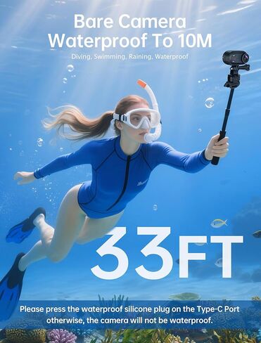 4K Mini Body Action Cameras POV Body Cam, 64GB Sports Camera with Audio Video Recording, Portable WiFi Magnetic Wearable Waterproof Thumb Camera for Motorcycle Vlogging Skiing Cycling Hiking-Black in Kuwait