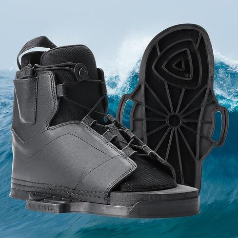 روابط Weysat Universal Wakeboard للرجال 8-11 / النساء 9.5-11.5، أحذية Wakeboard قابلة للتعديل، بطانة مريحة من EVA ودعم للكاحل، تصميم سهل الدخول مفتوح عند الأصابع، يناسب معظم ألواح Wakeboard in Kuwait
