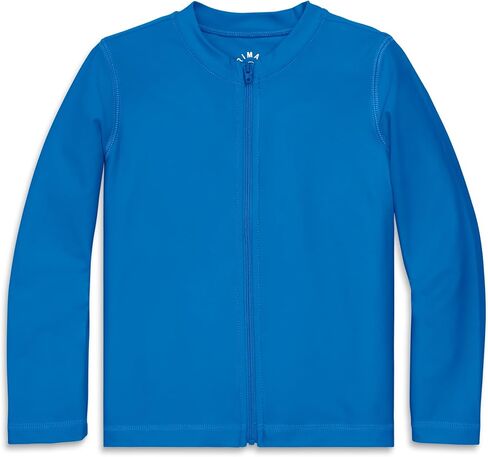 Primary Kids Long Sleeve Full-Zip Rash Guard, Swim Shirt, UPF 50+, Made with Recycled Materials in Kuwait