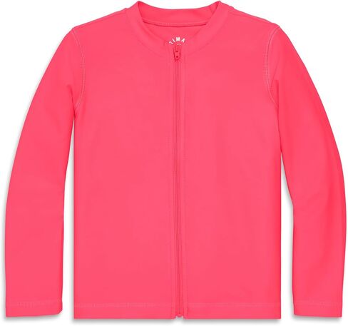 Primary Kids Long Sleeve Full-Zip Rash Guard, Swim Shirt, UPF 50+, Made with Recycled Materials in Saudi Arabia
