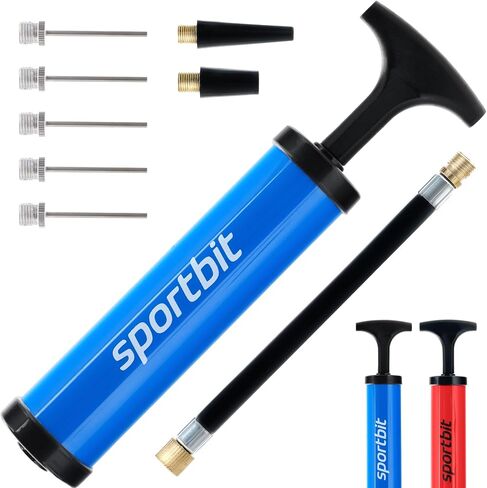 SPORTBIT Ball Pump for Sports Balls - Push & Pull Inflating System - Hand Pump for All Exercise Balls - Volleyball Pump, Basketball Inflator, Football & Soccer Ball Air Pump in Kuwait