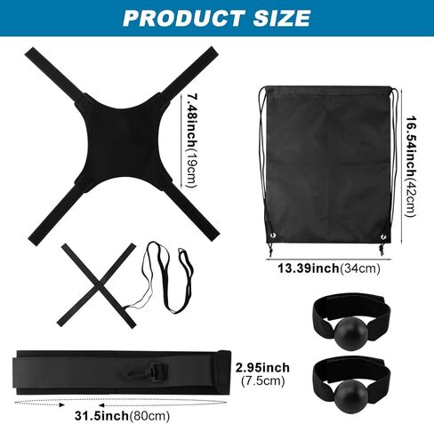 Volleyball Training Equipment Aid, Professional Training Rebounder Set, Adjustable Solo Volleyball Trainer to Practice Serve, Spike, Set and Pass, Perfect for Beginners & Pro in Kuwait