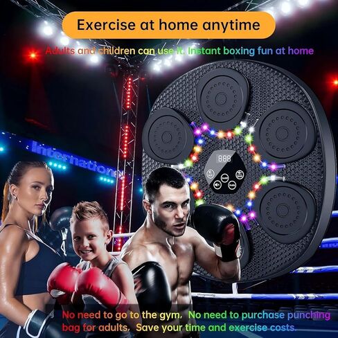 Smart Music Boxing Machine with Gloves, Fun Boxing Game Gift for Kids and Adults in Kuwait