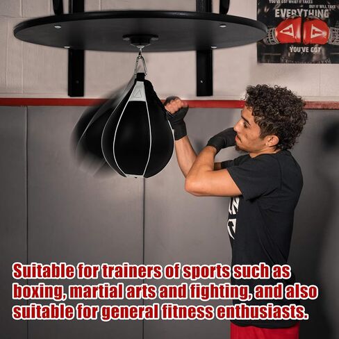 Garvee Speed Bag Platform Kit, 24" Adjustable Wall Mount Boxing Training Equipment with 360° Swivel, Punching Ball for Home Gym Boxing Training in Kuwait