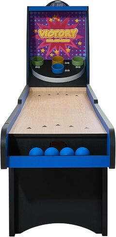 طاولة ألعاب VEVOR Roll and Score Classic Arcade، آلة طاولة Sky Ball، مسجل إلكتروني LED وإضاءة المسار، صوت، إرجاع الكرة تلقائيًا، غرفة ألعاب ترفيهية منزلية in Kuwait